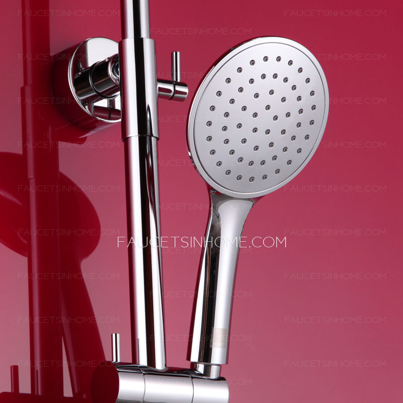 High End Thermostatic Exposed Outdoor Shower Faucet System