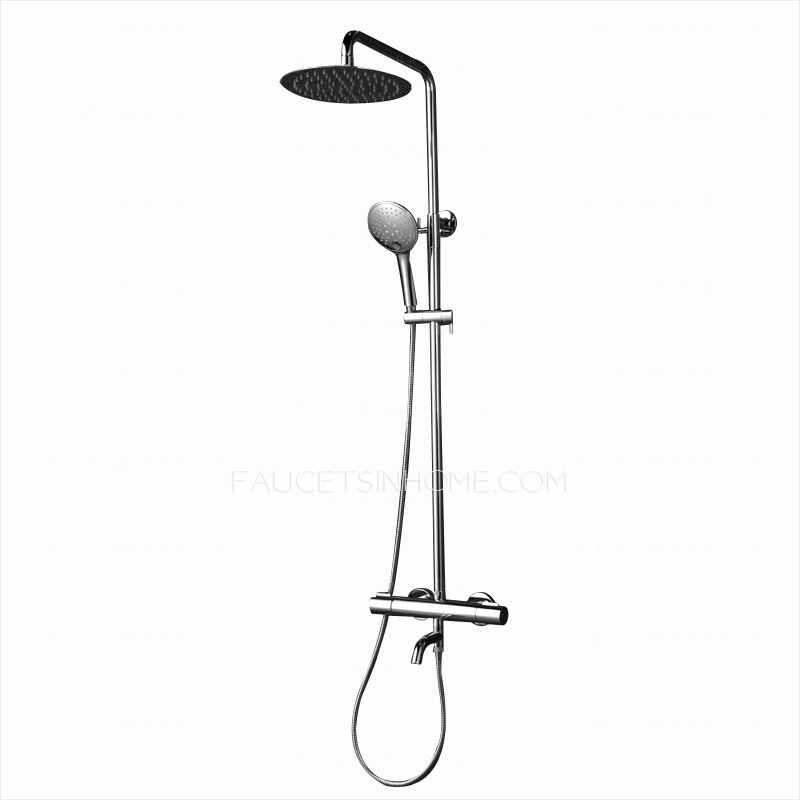 High End Thermostatic Exposed Outdoor Shower Faucet System