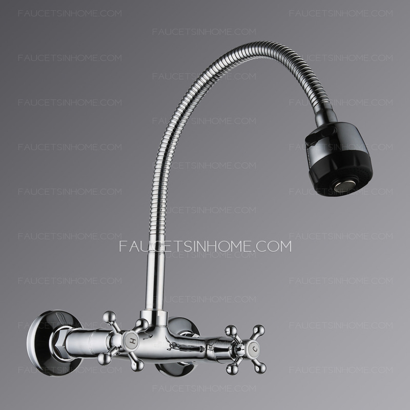 Old Full Rotatable Wall Mounted Kitchen Sink Faucet