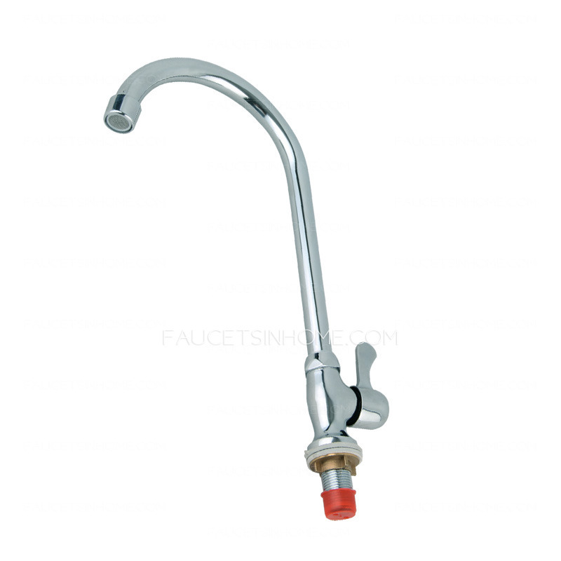 Cheap Tall bent Copper Single Handle Kitchen Sink Faucet