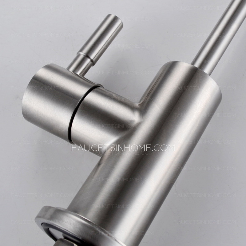 Fashion Tall Bent Stainless Steel Kitchen Sink Faucet