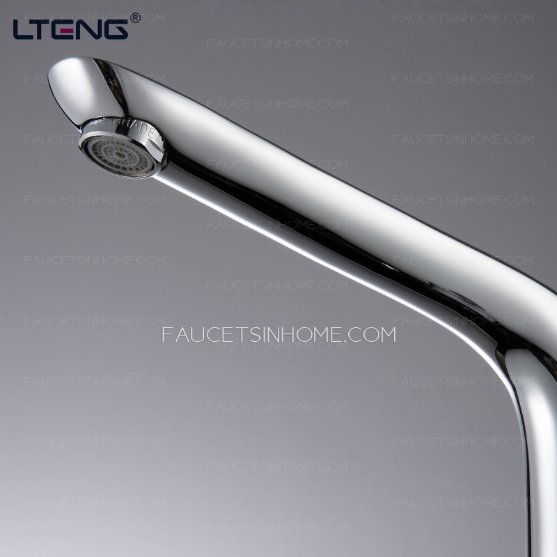 Modern Sleek One Hole Single Handle Kitchen Faucet