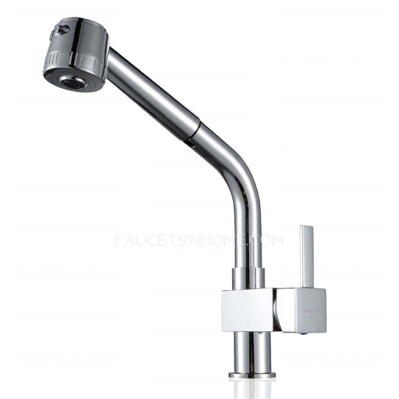High End Pullout Spray Copper Kitchen Sink Faucet