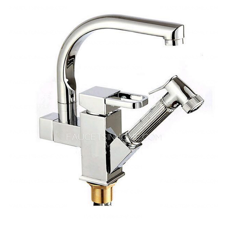 High End Rotatable Kitchen Faucet With Pullout Spray Gun