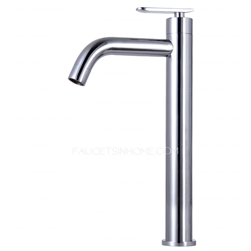 Cheap Cold Water Only Heightening Copper Bathroom Faucet 