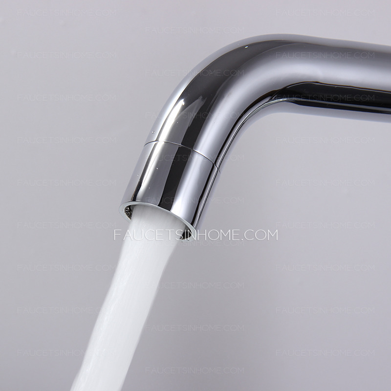 Cheap Cold Water Only Heightening Copper Bathroom Faucet 