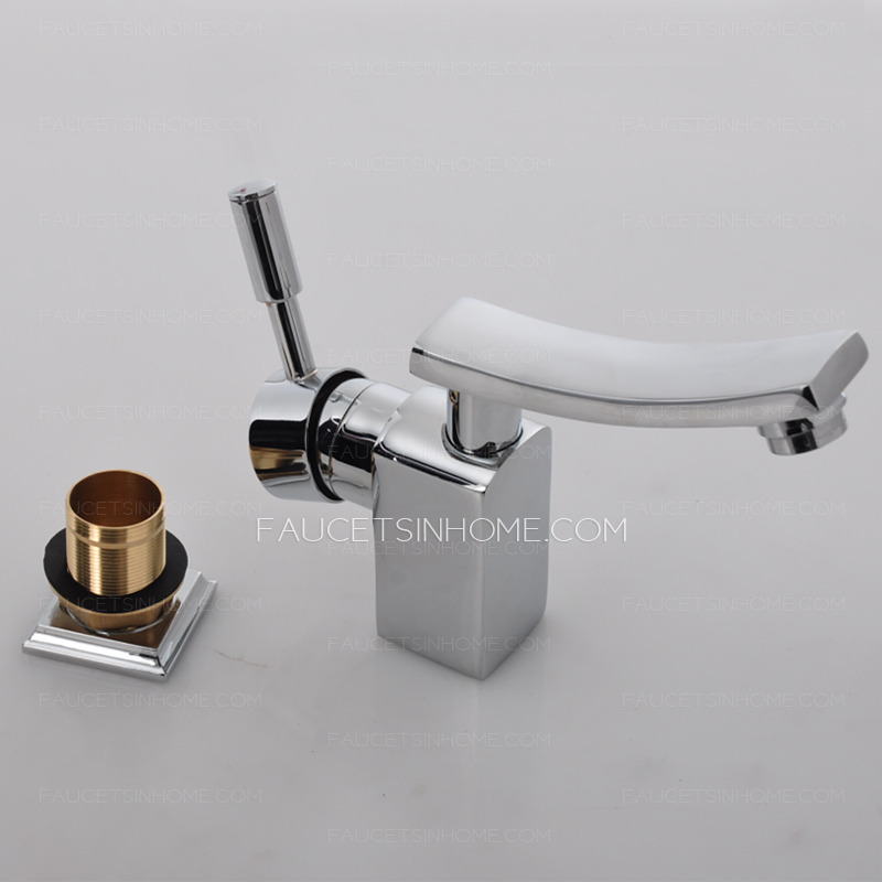 Cheap Designed One Hole Copper Holder Bathroom Sink Faucet
