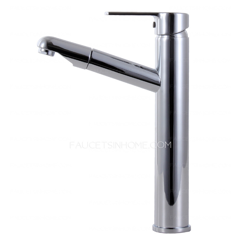 Commercial Pullout Spray Tall Vessel Bathroom Sink Faucet