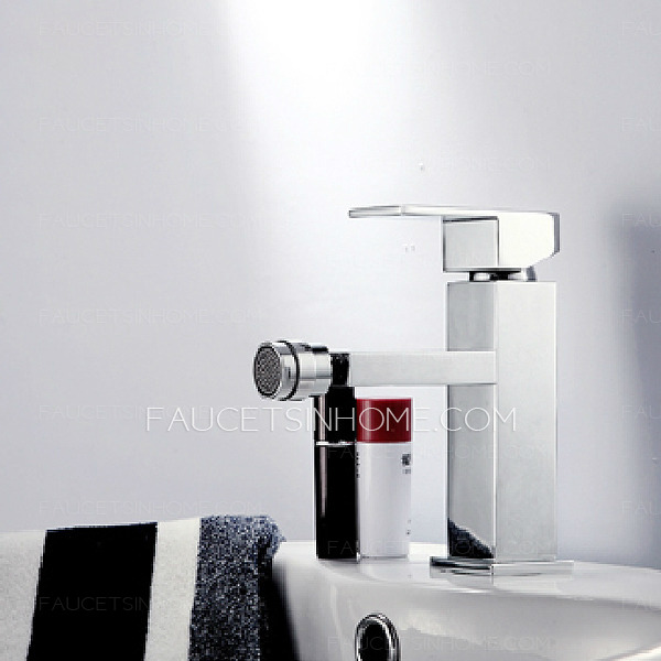 Discount Rotatable Square Shaped Cold And Hot Bidet Faucet 