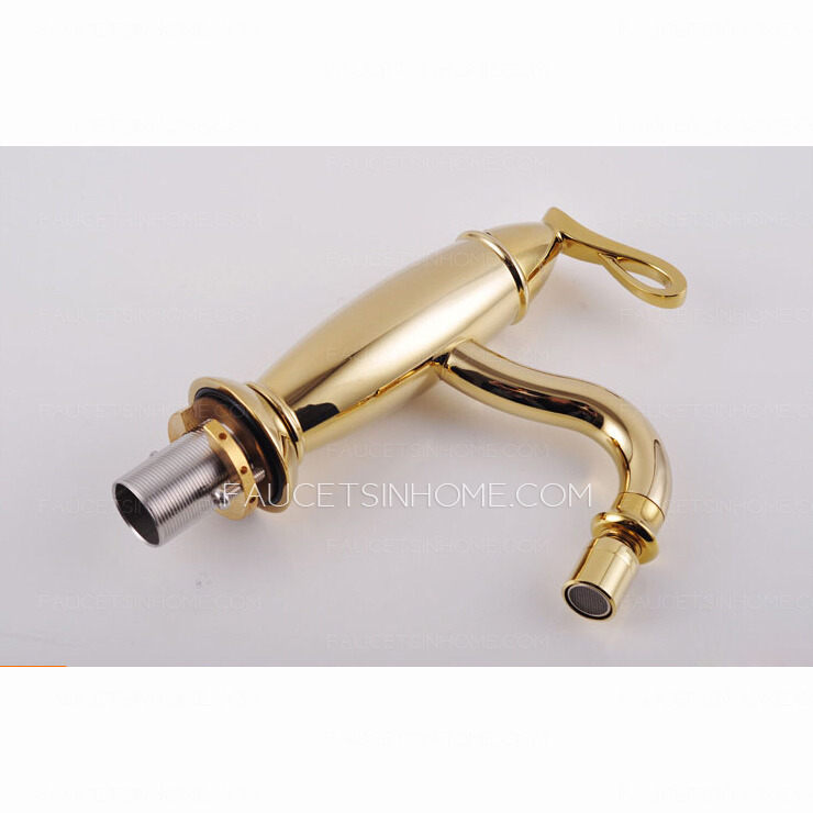 Luxury Gold Streamlined Design Bidet Faucet For Women