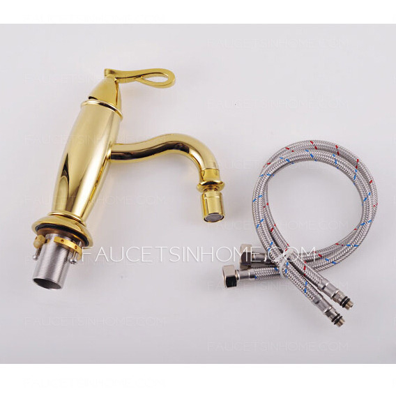 Luxury Gold Streamlined Design Bidet Faucet For Women