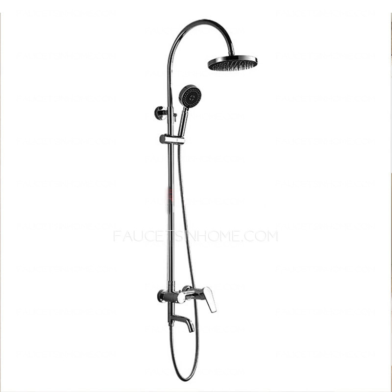 Simple Super Bent Top Outdoor Shower Faucet System