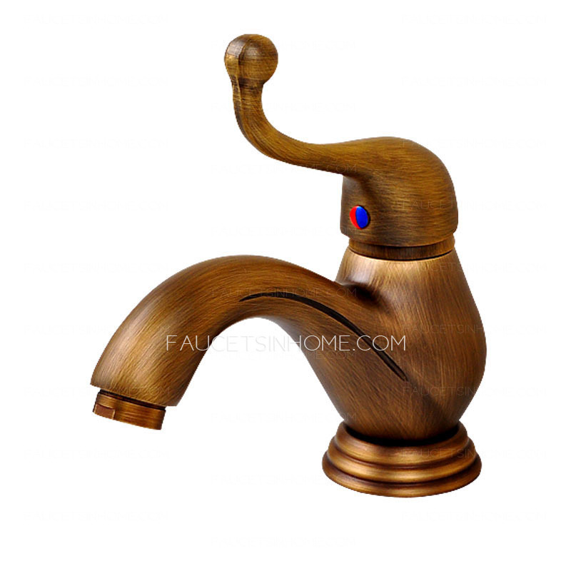 An Tai Antique Bathroom Sink Faucet With One Hole Single Handle
