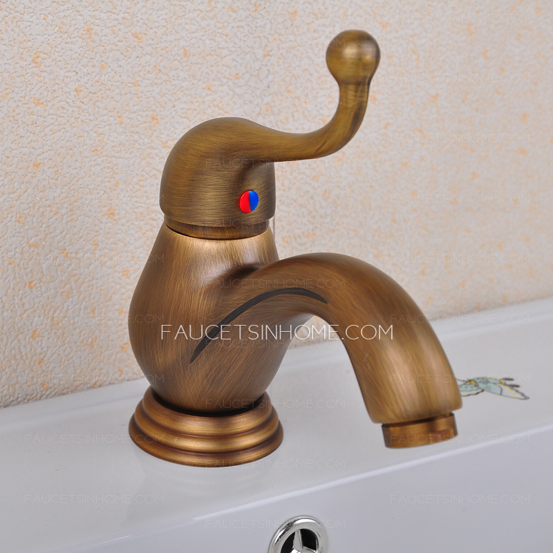 An Tai Antique Bathroom Sink Faucet With One Hole Single Handle