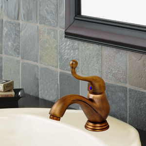 An Tai Antique Bathroom Sink Faucet With One Hole Single Handle