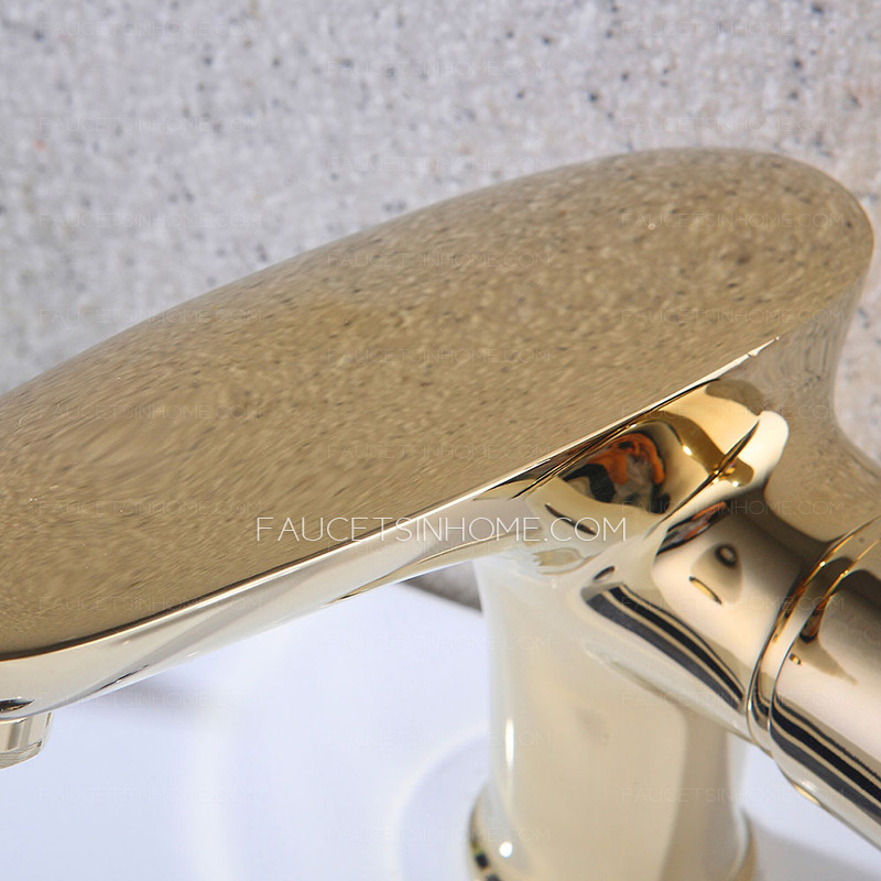 Luxury Golden Chrome Copper Bathroom Sink Faucet