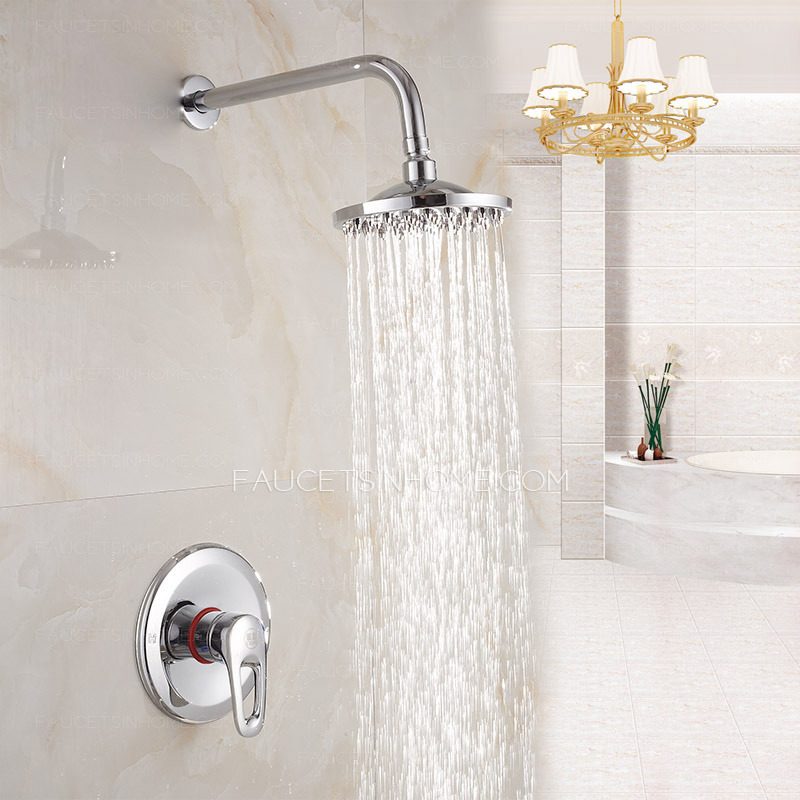 Simple Concealed Wall Mount Super Top Shower Faucet