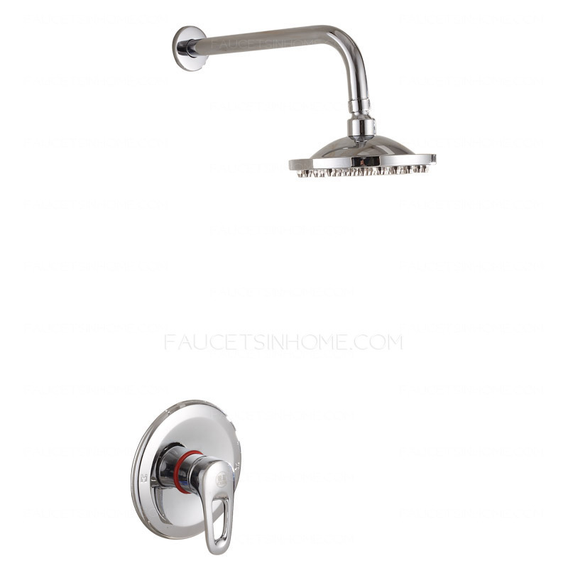 Simple Concealed Wall Mount Super Top Shower Faucet
