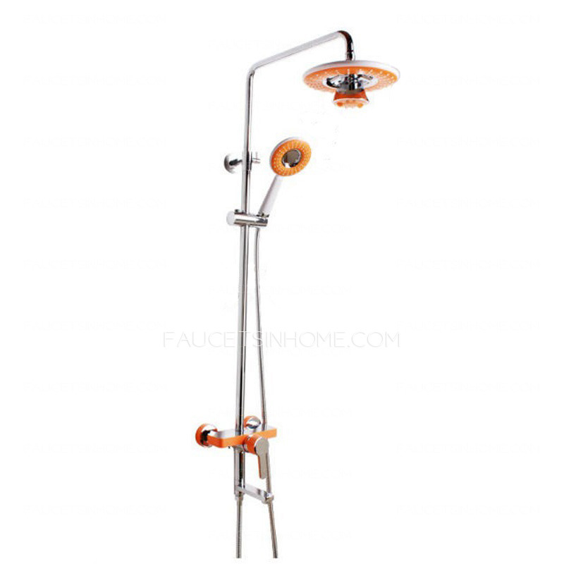 High End Orange Bluetooth Music Copper Shower Faucet