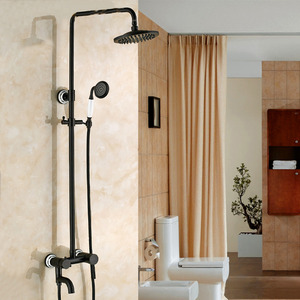 Antique Black Oil Rubbed Bronze Shower Faucet System