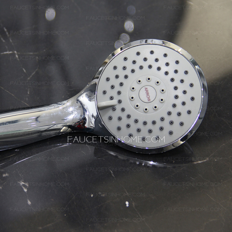 Modern Silver Third Gear Outdoor Shower Faucet System 