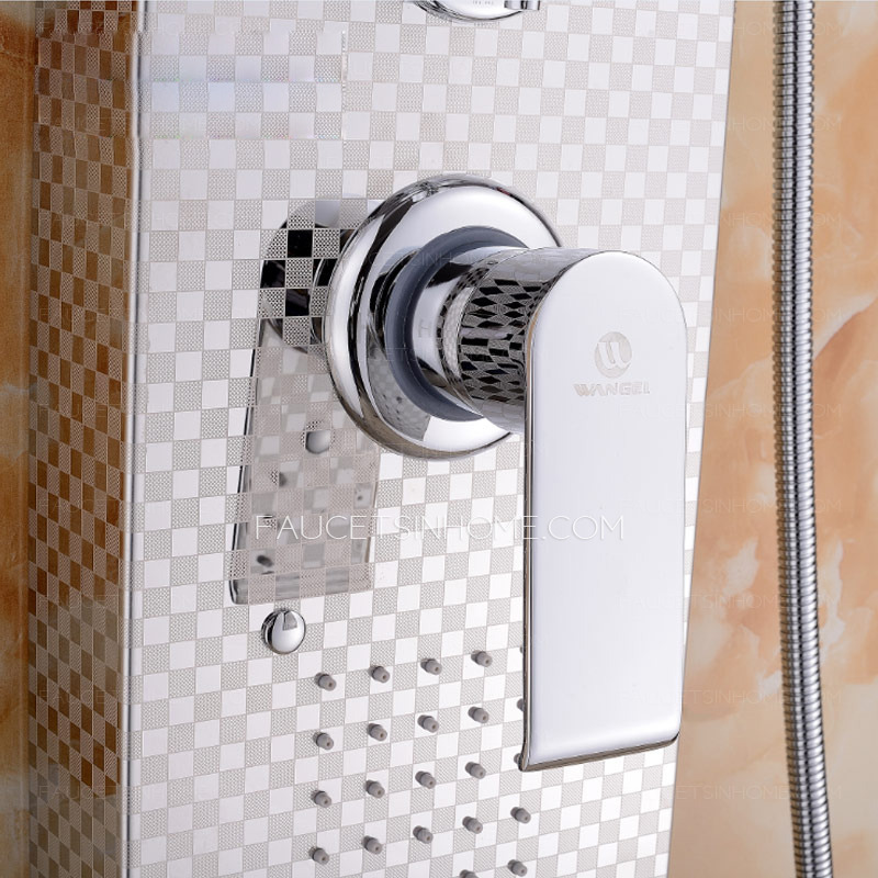 High End Waterfall Rain Stainless Steel Shower Screen System