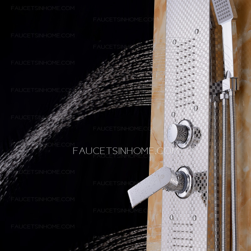 High End Waterfall Rain Stainless Steel Shower Screen System
