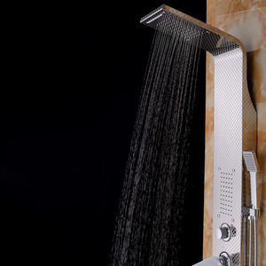 High End Waterfall Rain Stainless Steel Shower Screen System