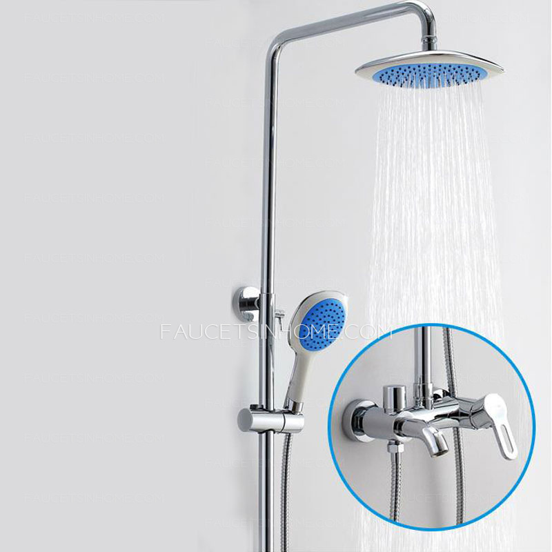 Modern Copper Elevating Pipe Self Clean Function Shower Faucet