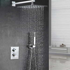 Modern 10.5inch Pressurized Slim Top Shower Faucet Concealed