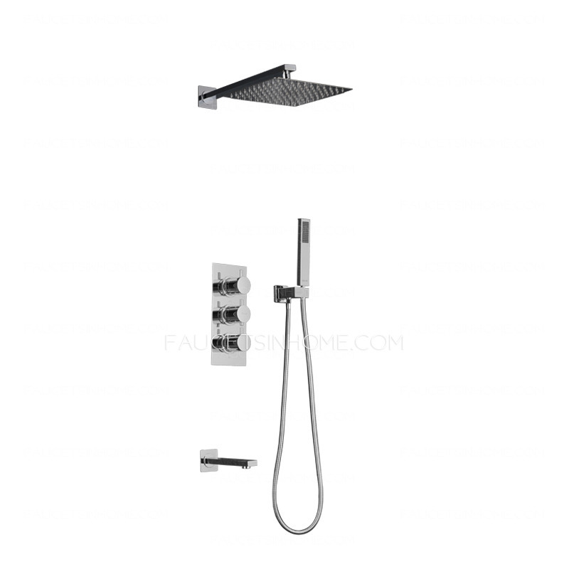High End Concealed Wall Mount Shower Faucet With Under Faucet