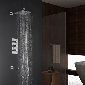 High End Concealed Wall Mount Shower Faucet With Under Faucet
