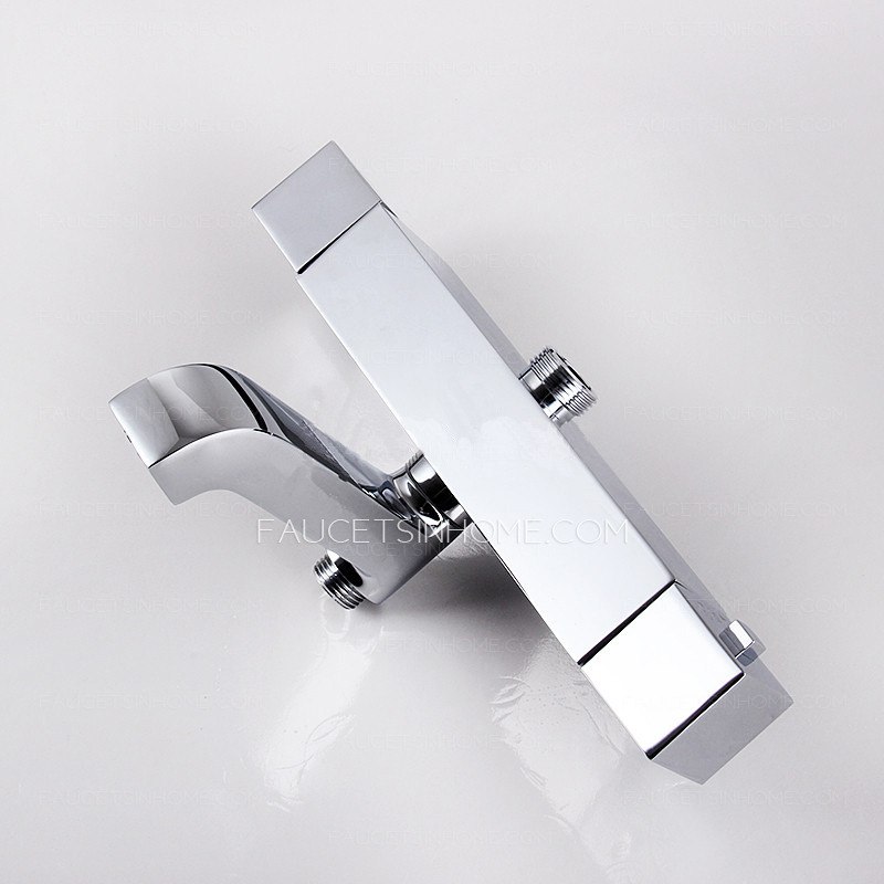 Modern Square Shaped Slim Top Shower Faucet System
