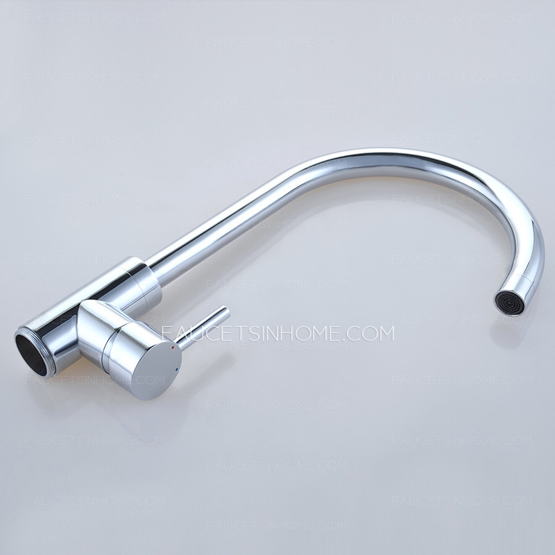 Simple Freestanding Copper Single Handle Bathtub Faucet