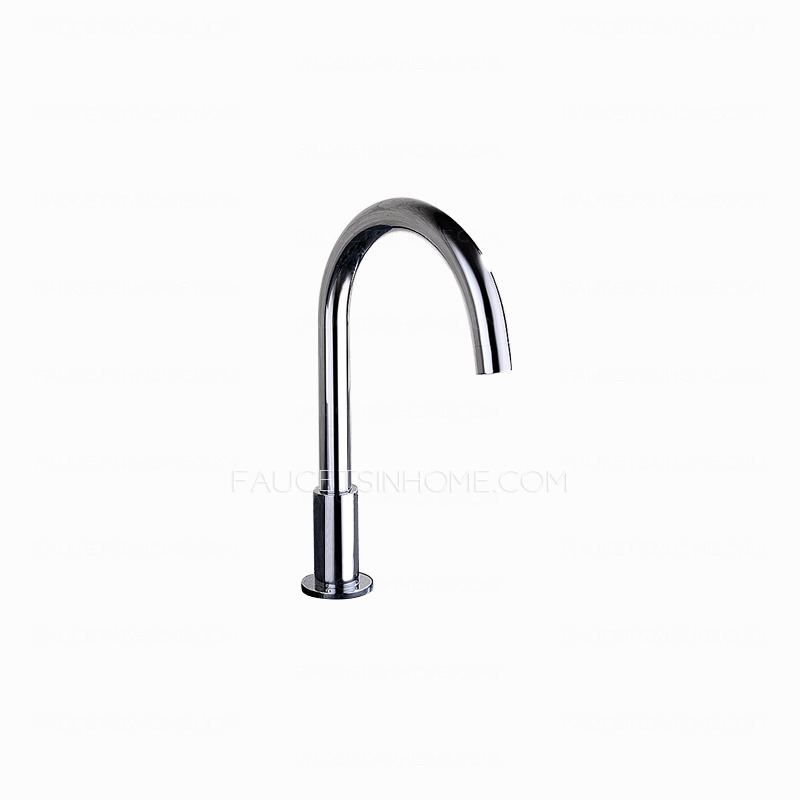 High End Swan Neck Cross Handle Five Set Bathtub Shower Faucet