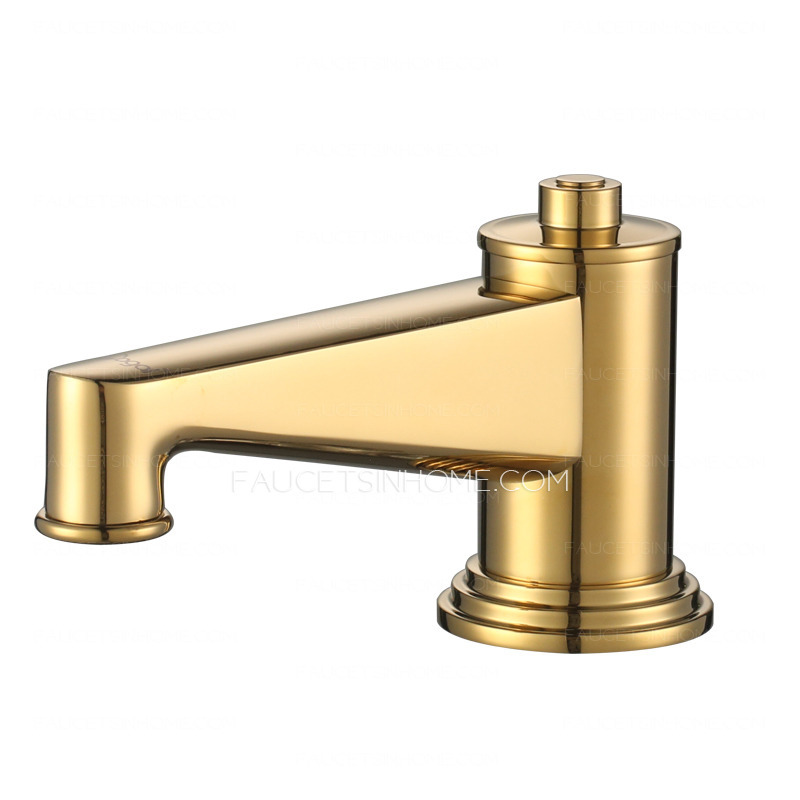 Antique Polished Brass Pocelain Decoration Bathtub Shower Faucet