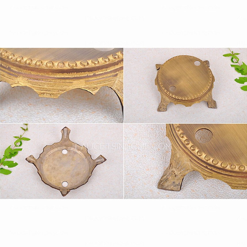 Vintage Gold Classical Style Freestanding Bathtub Shower Faucet 