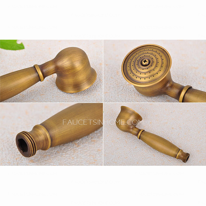 Vintage Gold Classical Style Freestanding Bathtub Shower Faucet 