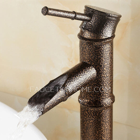 Cheap Bamboo Shaped One Hole Bathroom Sink Faucet
