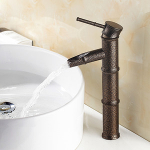 Cheap Bamboo Shaped One Hole Bathroom Sink Faucet