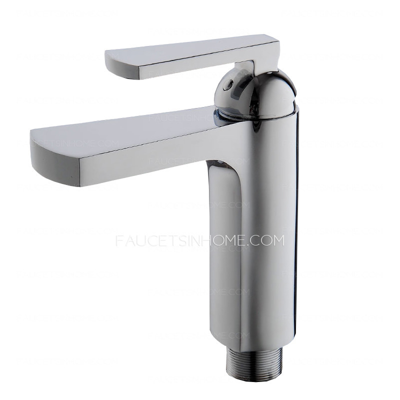 Cool Sector Shaped Waterfall Deck Mount Faucet For Bathroom