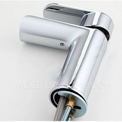 Modern Semicircle Shaped Hollowed Waterfall Bathroom Faucet