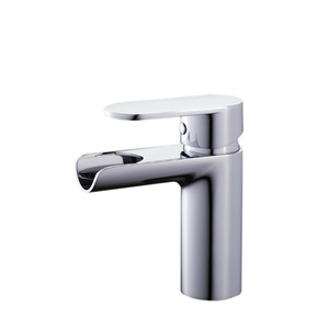 Modern Semicircle Shaped Hollowed Waterfall Bathroom Faucet