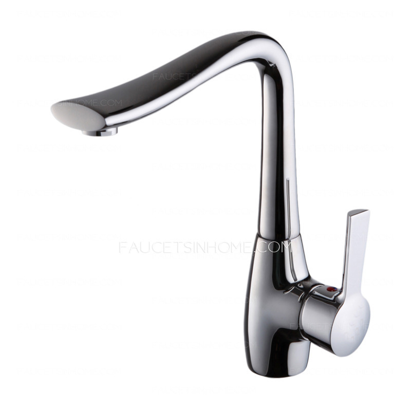 Best Sleek Seven Shaped Rotatable Bathroom Sink Faucet