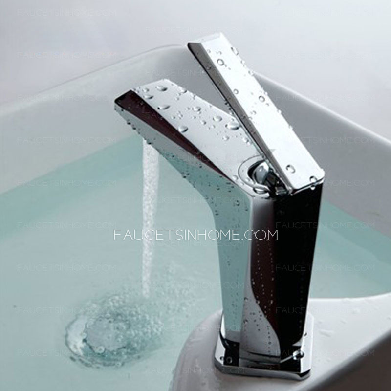 Modern Chrome Cutting Surface Cool Bathroom Sink Faucet