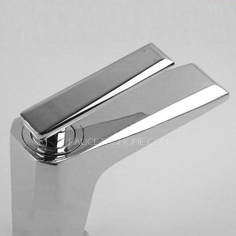 Modern Chrome Cutting Surface Cool Bathroom Sink Faucet