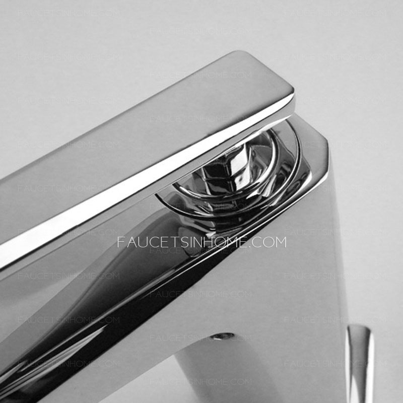 Modern Chrome Cutting Surface Cool Bathroom Sink Faucet