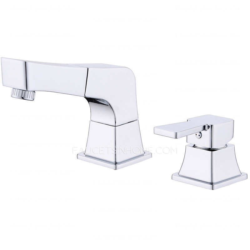 Modern Two Hole Split Style Pullout Spray Bathroom Faucet