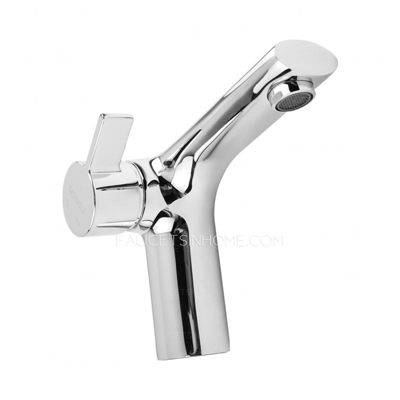 High End Copper Rotatable Side Handle Radian Cool Bathroom Faucet