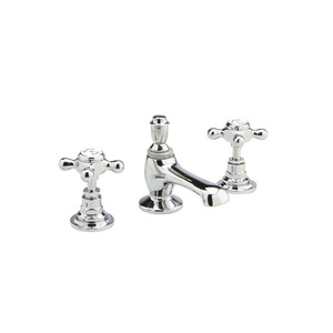 Vintage Split Style Three Set Silver Bathroom Sink Faucet